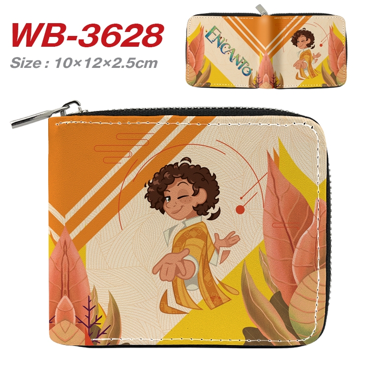 full house of magic Anime full color pu all-inclusive zipper short wallet 10X12X2.5CM  WB-3628