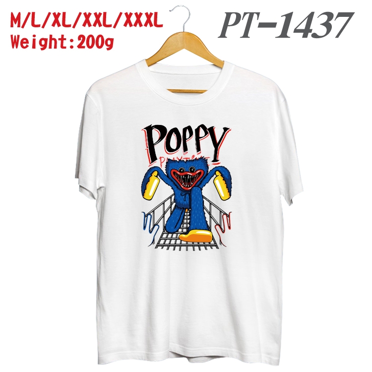 poppy playtime Anime Cotton Color Book Print Short Sleeve T-Shirt from M to 3XL PT1437