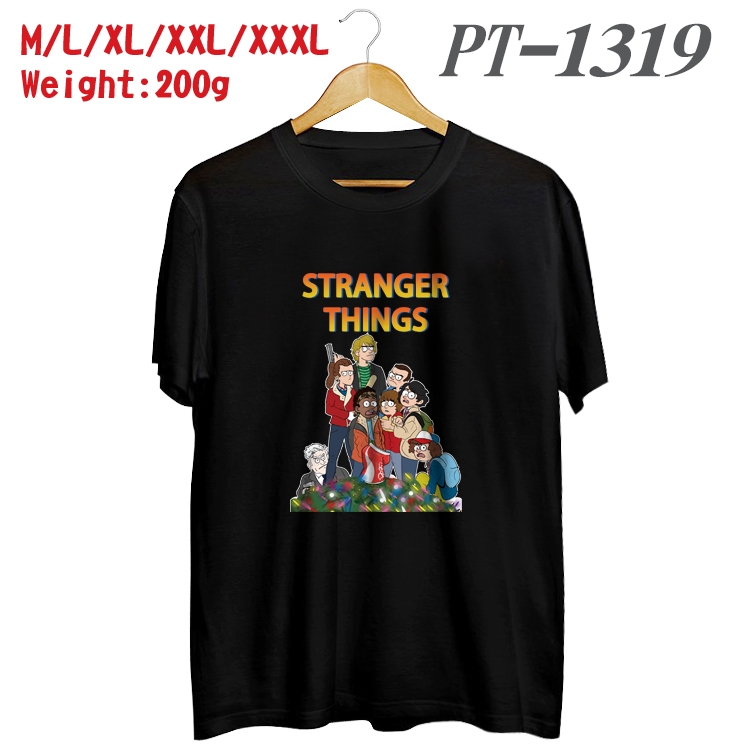 Stranger Things Anime Cotton Color Book Print Short Sleeve T-Shirt from M to 3XL PT1319