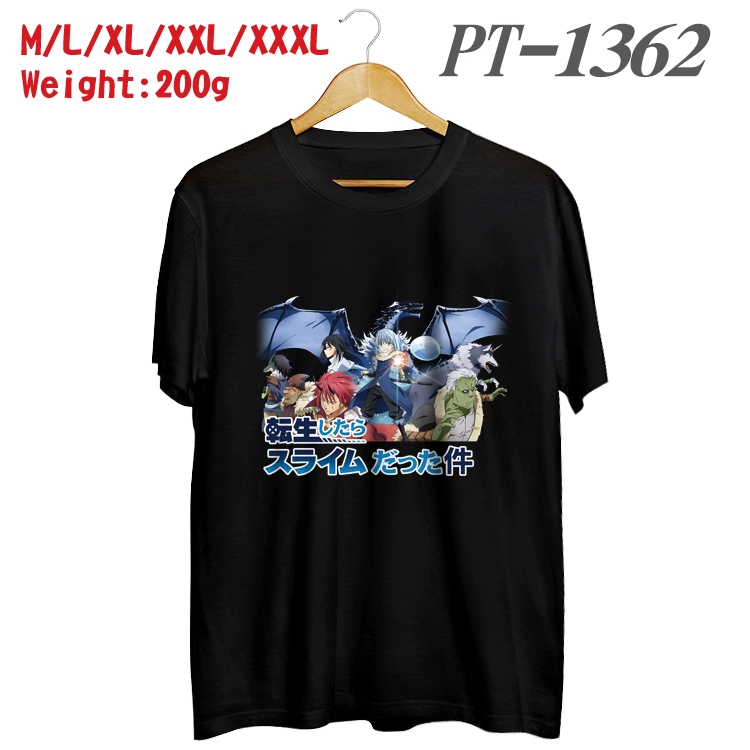 That Time I Got Slim Anime Cotton Color Book Print Short Sleeve T-Shirt from M to 3XL PT1362