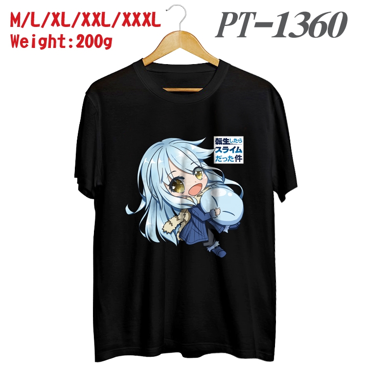 That Time I Got Slim Anime Cotton Color Book Print Short Sleeve T-Shirt from M to 3XL PT1360