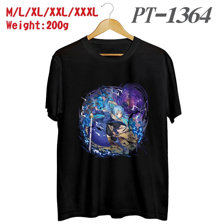 That Time I Got Slim Anime Cotton Color Book Print Short Sleeve T-Shirt from M to 3XL  PT1364