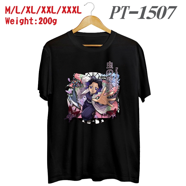 Demon Slayer Kimets Anime Cotton Color Book Print Short Sleeve T-Shirt from M to 3XL PT1507