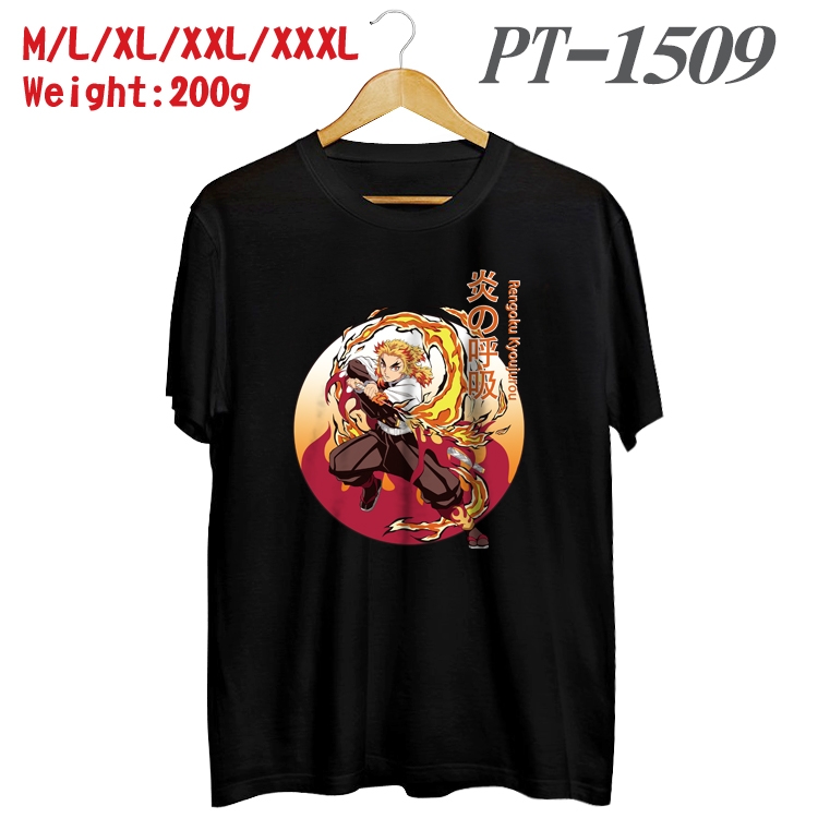 Demon Slayer Kimets Anime Cotton Color Book Print Short Sleeve T-Shirt from M to 3XL PT1509