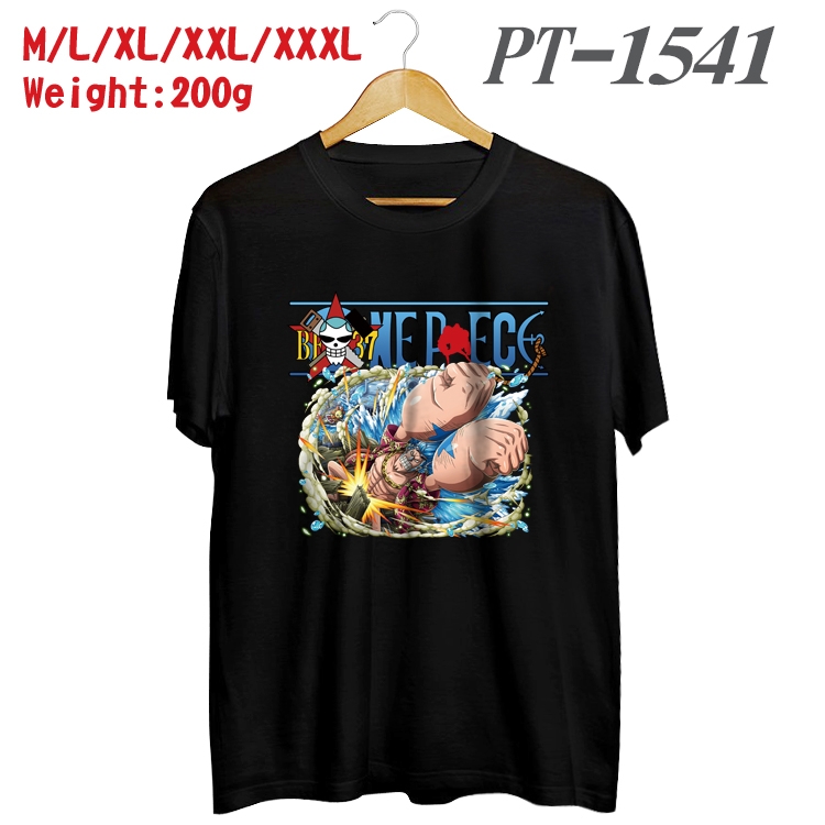 One Piece Anime Cotton Color Book Print Short Sleeve T-Shirt from M to 3XL PT1541