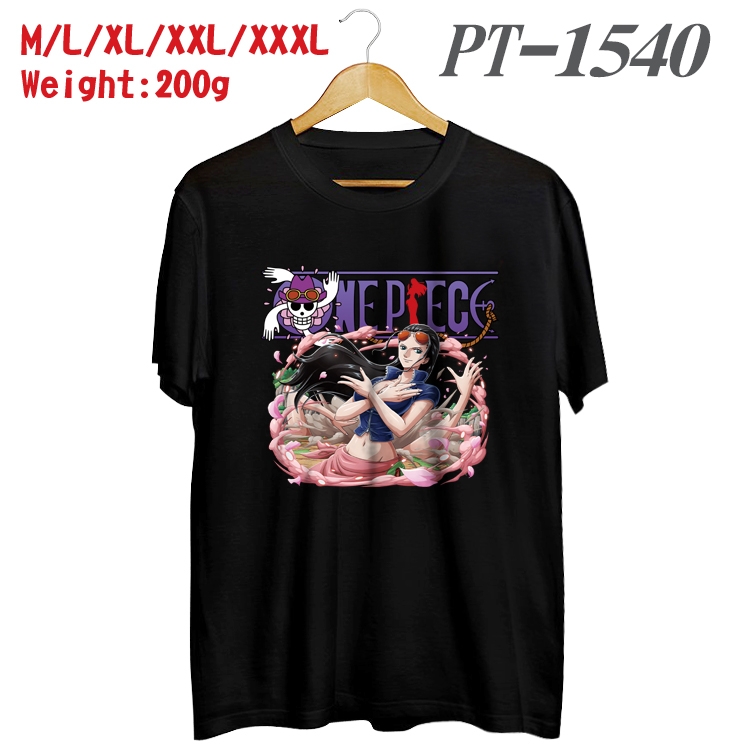 One Piece Anime Cotton Color Book Print Short Sleeve T-Shirt from M to 3XL PT1540