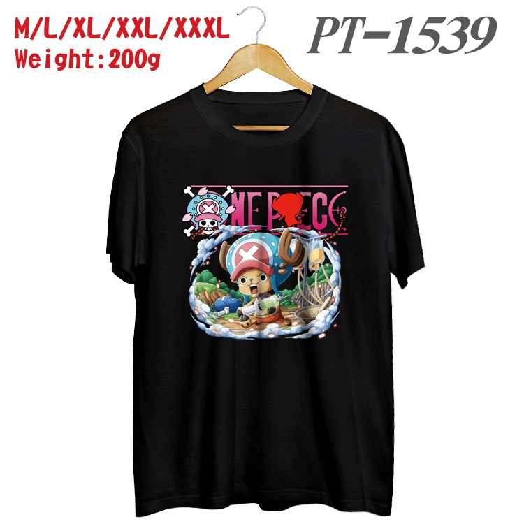 One Piece Anime Cotton Color Book Print Short Sleeve T-Shirt from M to 3XL PT1539