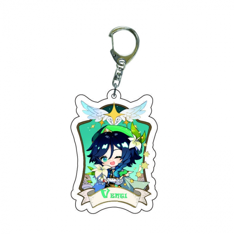 Genshin Impact Anime acrylic Key Chain  price for 5 pcs 8484