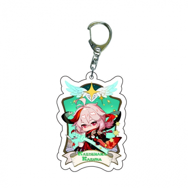 Genshin Impact Anime acrylic Key Chain  price for 5 pcs 8482