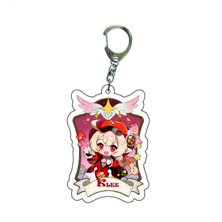 Genshin Impact Anime acrylic Key Chain  price for 5 pcs  8488