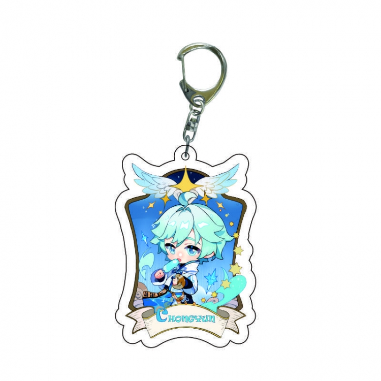 Genshin Impact Anime acrylic Key Chain  price for 5 pcs  8487