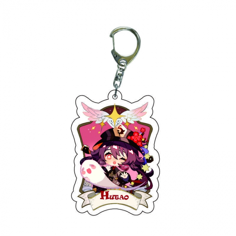 Genshin Impact Anime acrylic Key Chain  price for 5 pcs 8469