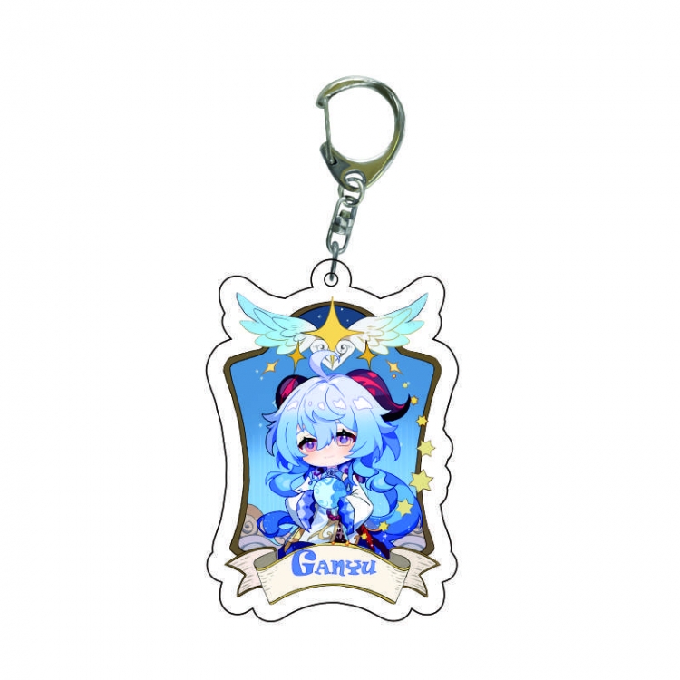 Genshin Impact Anime acrylic Key Chain  price for 5 pcs 8475