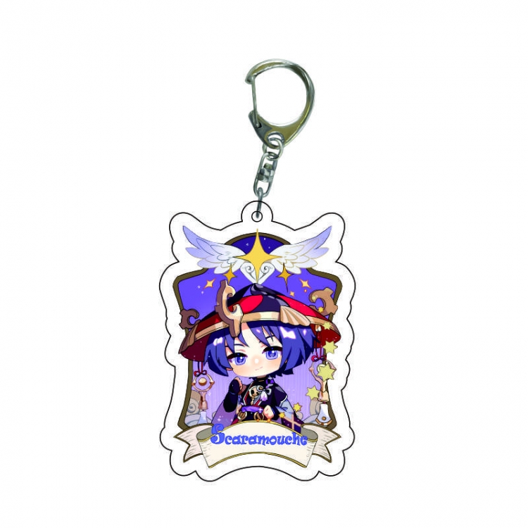 Genshin Impact Anime acrylic Key Chain  price for 5 pcs  8473