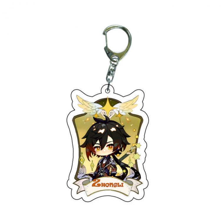 Genshin Impact Anime acrylic Key Chain  price for 5 pcs 8485