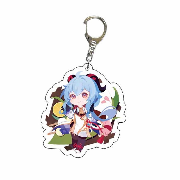 Genshin Impact Anime acrylic Key Chain  price for 5 pcs  8854