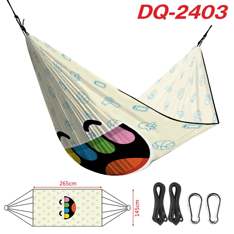 toca life world Outdoor full color watermark printing hammock 265x145cm  DQ-2403