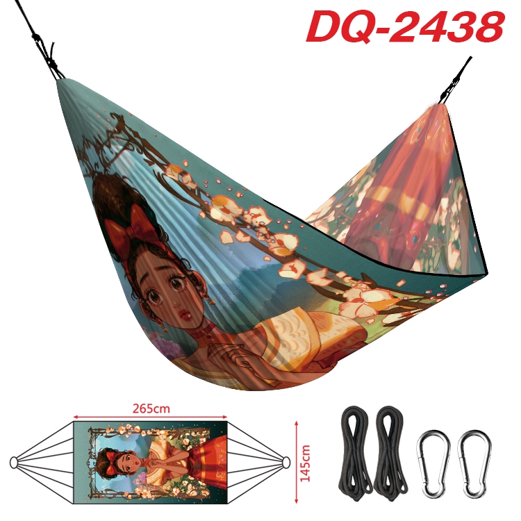full house of magic Outdoor full color watermark printing hammock 265x145cm DQ-2438