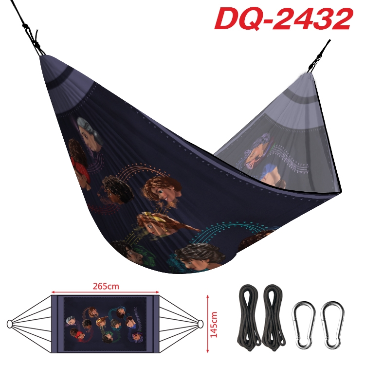 full house of magic Outdoor full color watermark printing hammock 265x145cm DQ-2432