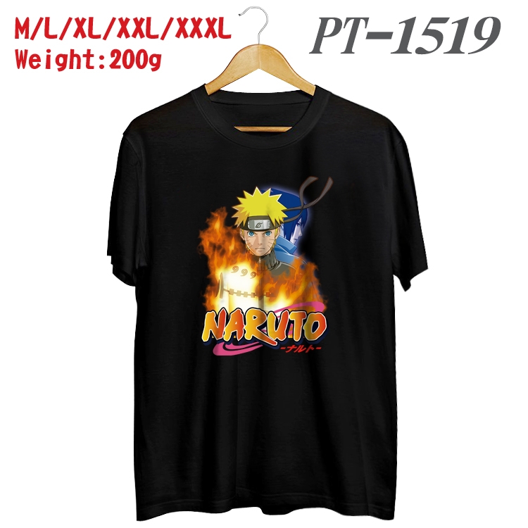 Naruto Anime Cotton Color Book Print Short Sleeve T-Shirt from M to 3XL PT1519