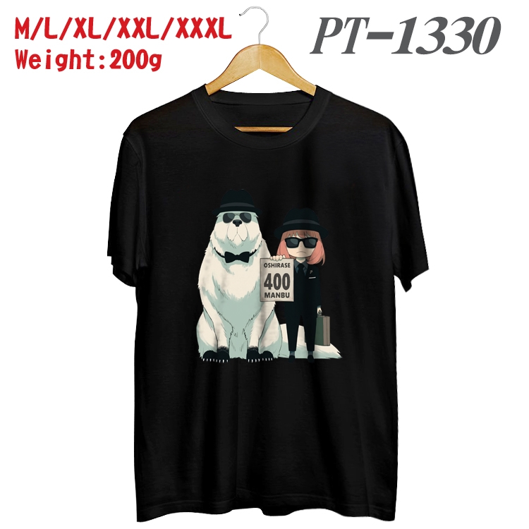 SPY×FAMILY Anime Cotton Color Book Print Short Sleeve T-Shirt from M to 3XL PT1330