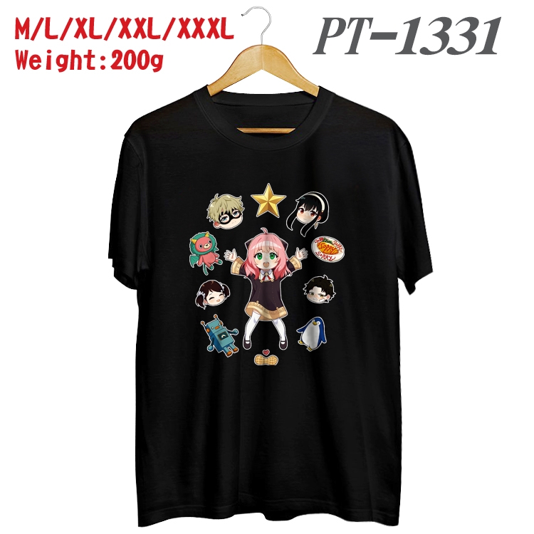 SPY×FAMILY Anime Cotton Color Book Print Short Sleeve T-Shirt from M to 3XL PT1331