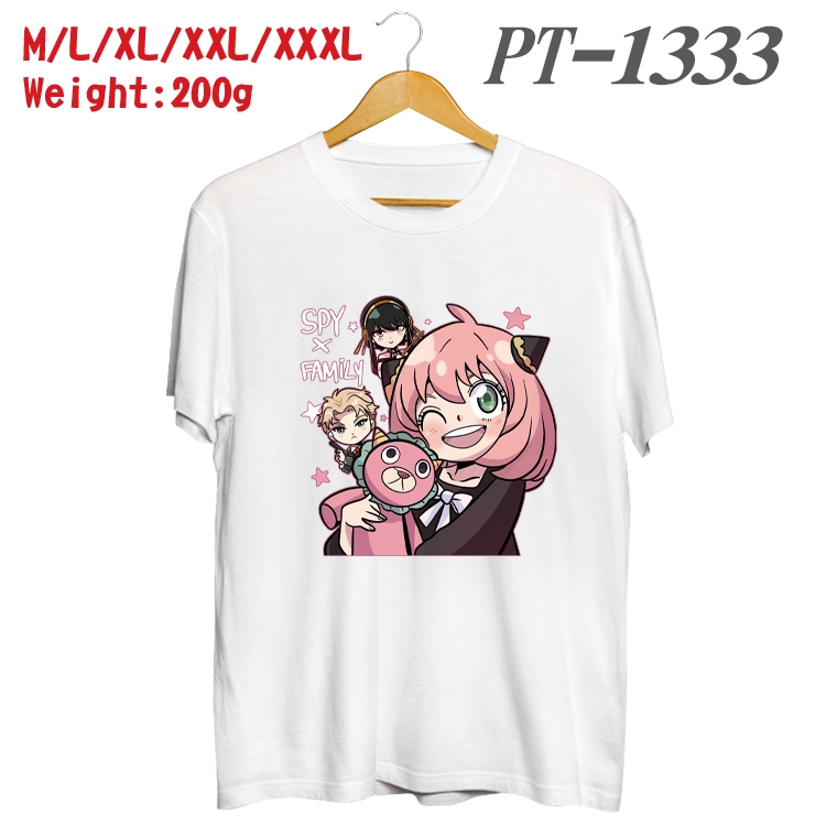 SPY×FAMILY Anime Cotton Color Book Print Short Sleeve T-Shirt from M to 3XL PT1333