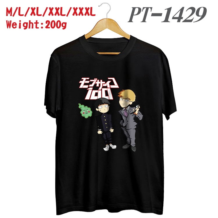 Mob Psycho 100 Anime Cotton Color Book Print Short Sleeve T-Shirt from M to 3XL PT1429