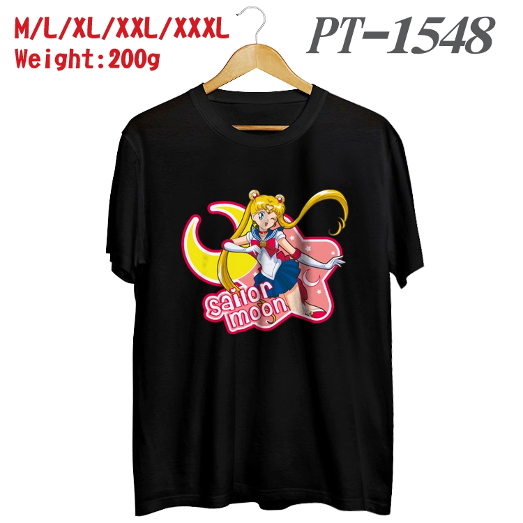 sailormoon Anime Cotton Color Book Print Short Sleeve T-Shirt from M to 3XL PT1548