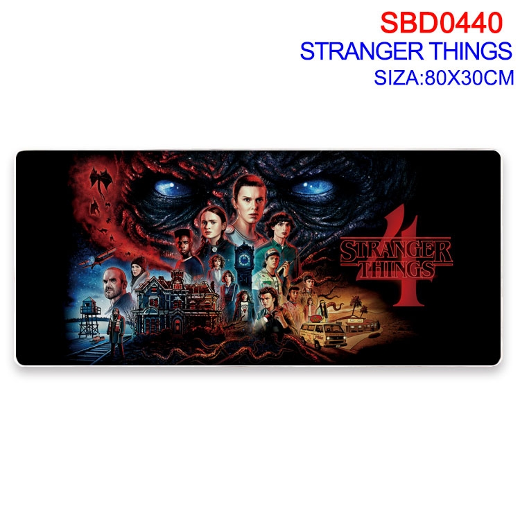 Stranger Things Anime peripheral edge lock mouse pad 80X30cm  SBD-440