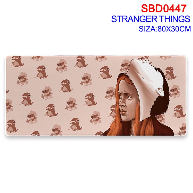 Stranger Things Anime peripheral edge lock mouse pad 80X30cm  SBD-447