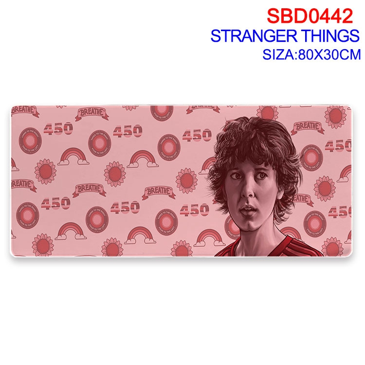 Stranger Things Anime peripheral edge lock mouse pad 80X30cm  SBD-442