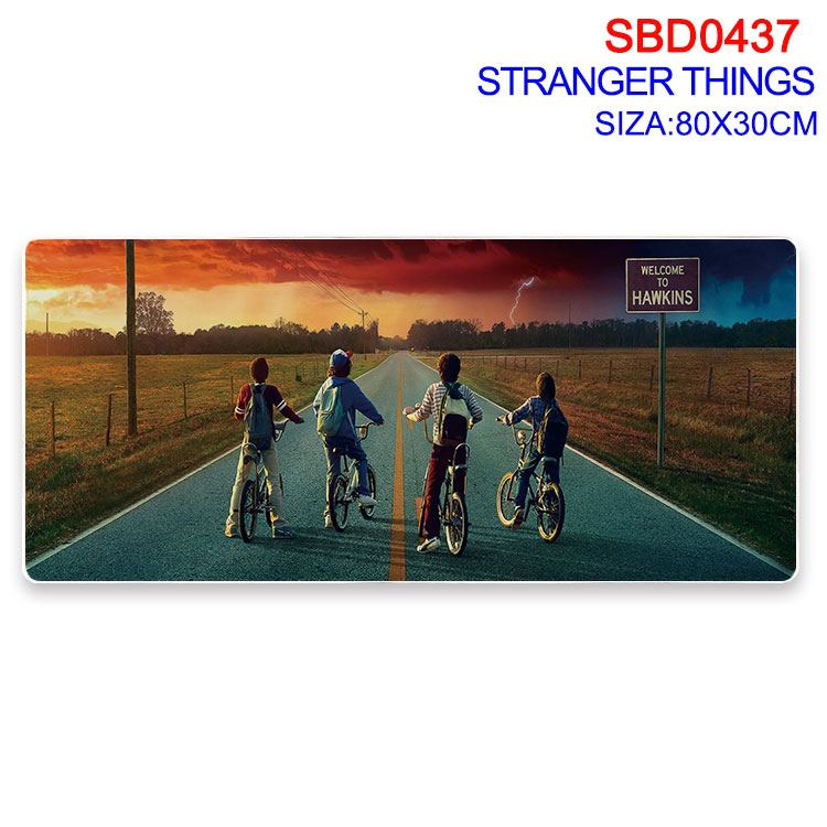 Stranger Things Anime peripheral edge lock mouse pad 80X30cm SBD-437