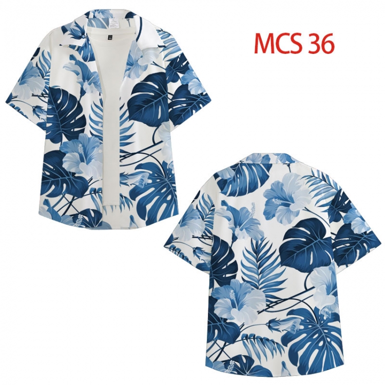 popularize peripheral full color short-sleeved shirt from XS to 4XL  MCS 36