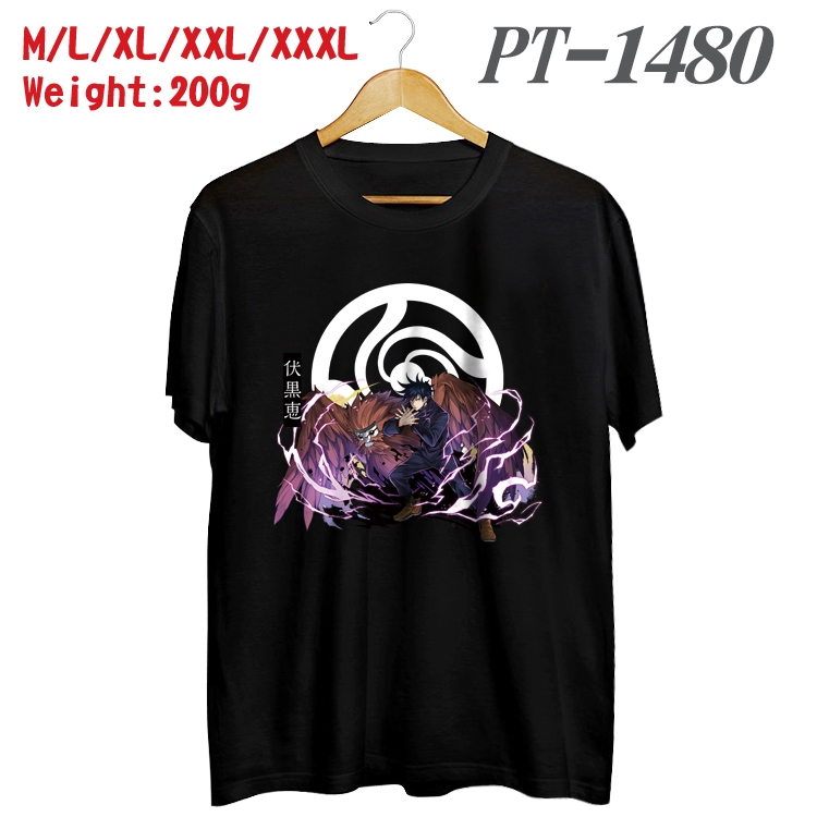 Jujutsu Kaisen Anime Cotton Color Book Print Short Sleeve T-Shirt from M to 3XL PT1480