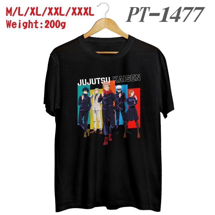 Jujutsu Kaisen Anime Cotton Color Book Print Short Sleeve T-Shirt from M to 3XL PT1477