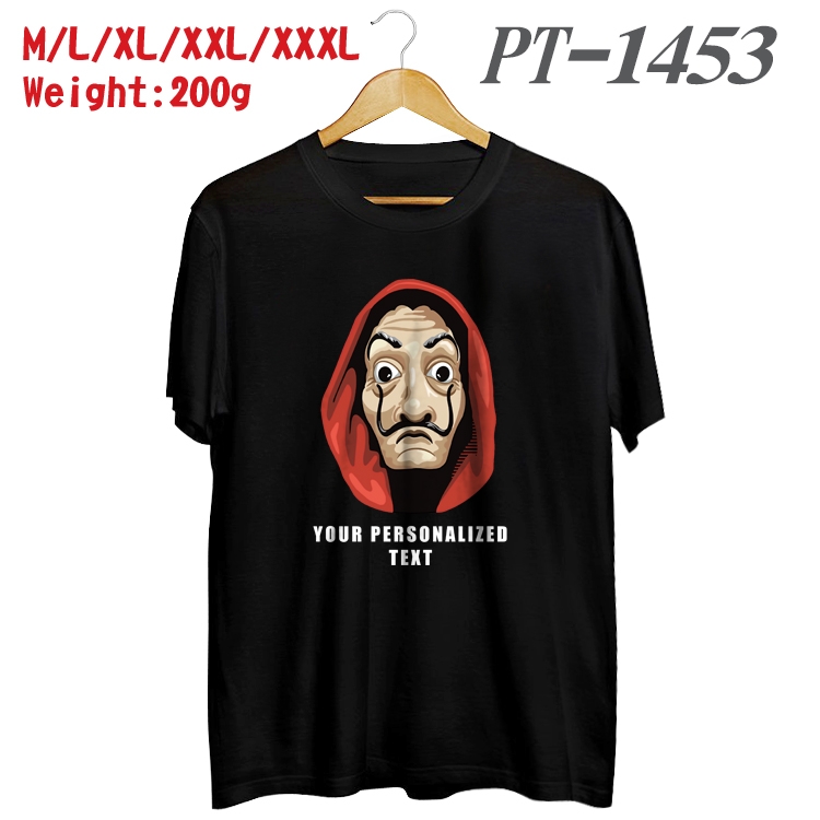 Money Heist Anime Cotton Color Book Print Short Sleeve T-Shirt from M to 3XL PT1453