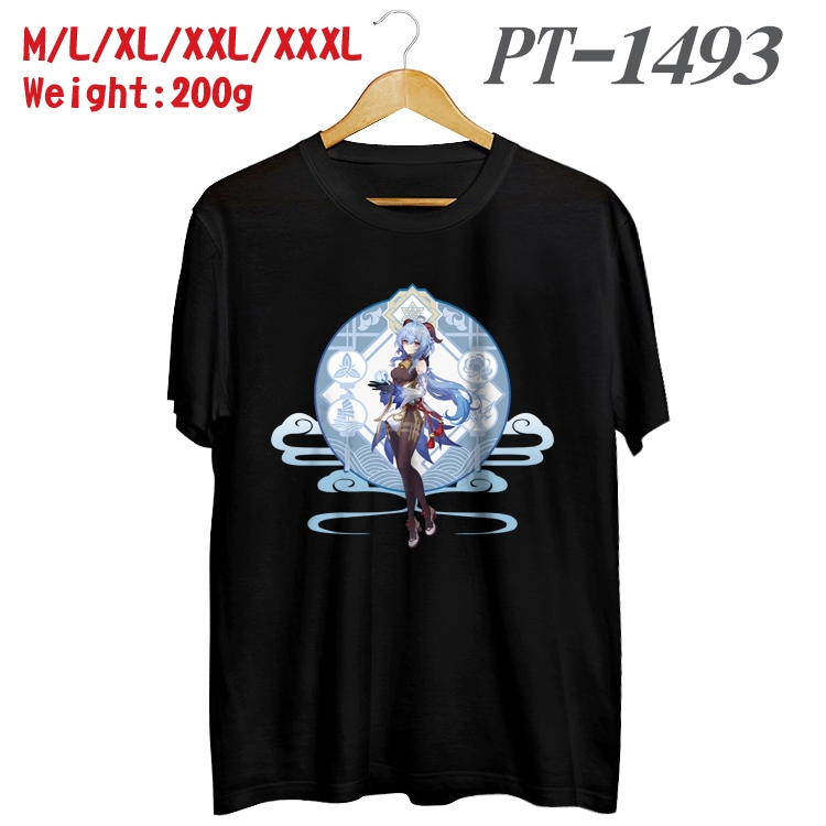 Genshin Impact Anime Cotton Color Book Print Short Sleeve T-Shirt from M to 3XL PT1493