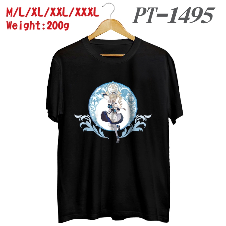 Genshin Impact Anime Cotton Color Book Print Short Sleeve T-Shirt from M to 3XL PT1495