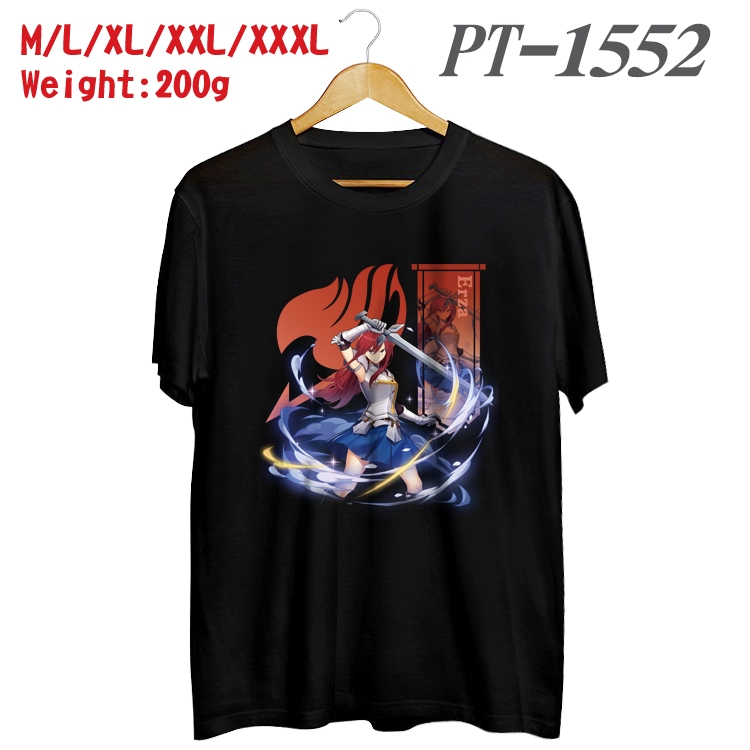 Fairy tail Anime Cotton Color Book Print Short Sleeve T-Shirt from M to 3XL PT1552