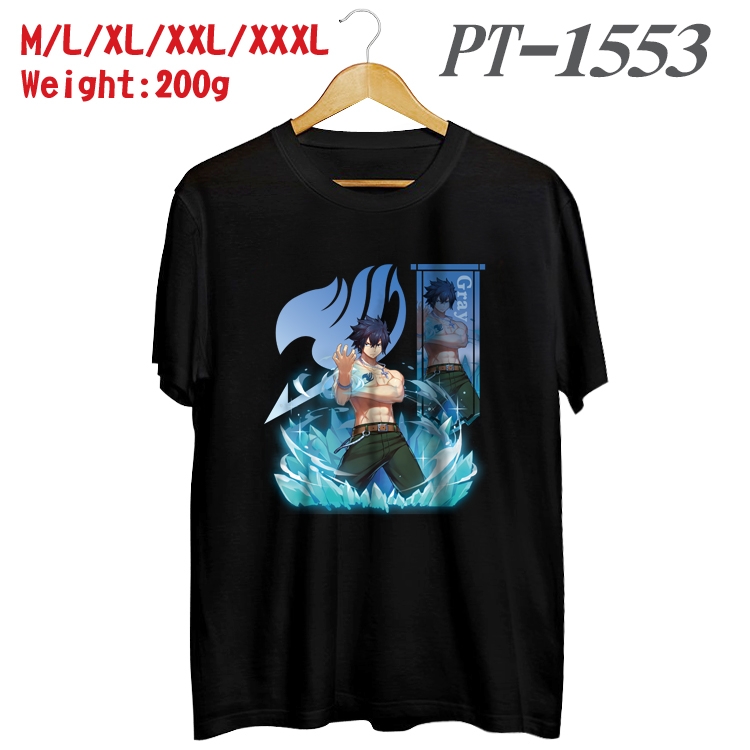 Fairy tail Anime Cotton Color Book Print Short Sleeve T-Shirt from M to 3XL PT1553