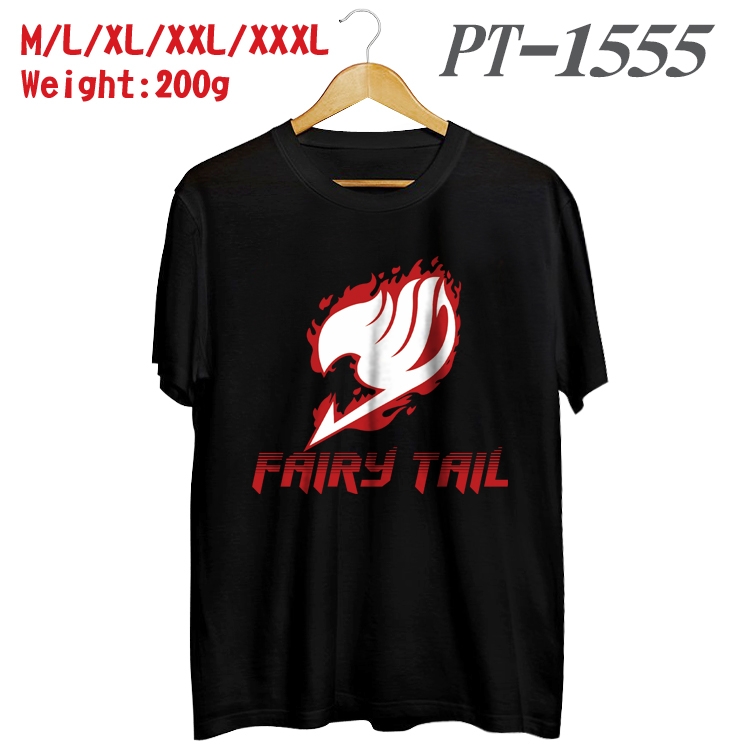 Fairy tail Anime Cotton Color Book Print Short Sleeve T-Shirt from M to 3XL PT1555