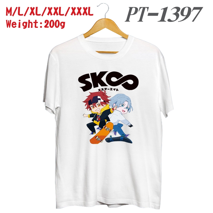 SK∞ Anime Cotton Color Book Print Short Sleeve T-Shirt from M to 3XL  PT1397