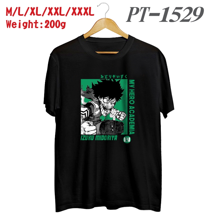 My Hero Academia Anime Cotton Color Book Print Short Sleeve T-Shirt from M to 3XL PT1529