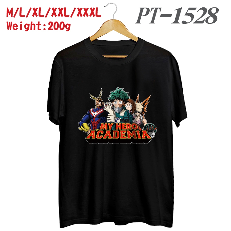My Hero Academia Anime Cotton Color Book Print Short Sleeve T-Shirt from M to 3XL PT1528