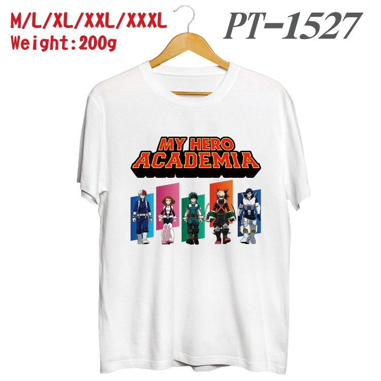 My Hero Academia Anime Cotton Color Book Print Short Sleeve T-Shirt from M to 3XL PT1527
