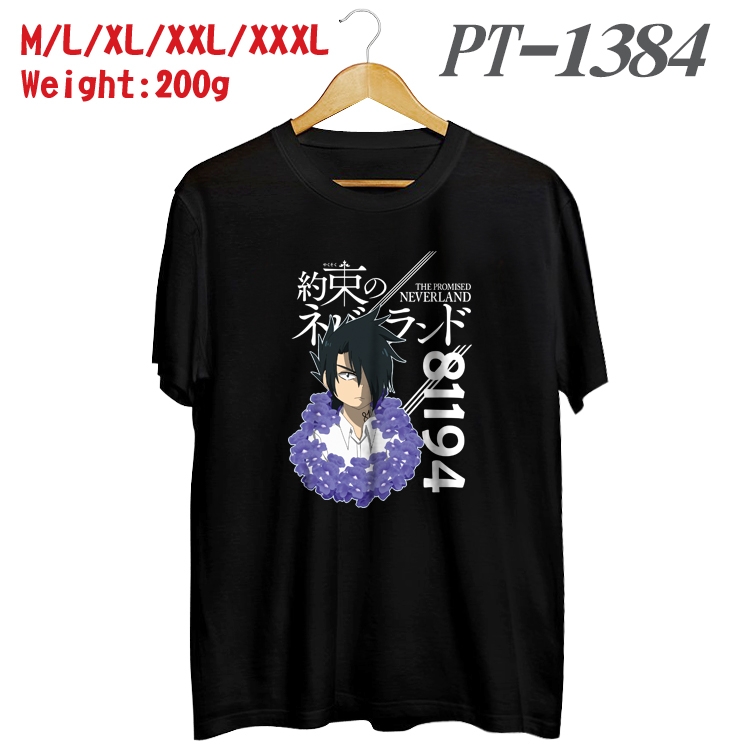 The Promised Neverla Anime Cotton Color Book Print Short Sleeve T-Shirt from M to 3XL  PT1384