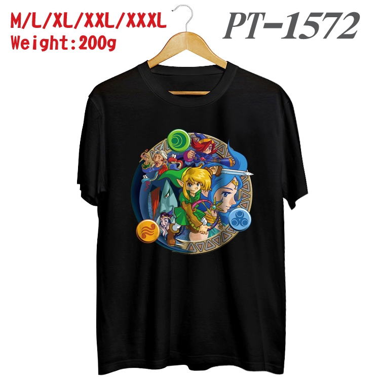 The Legend of Zelda Anime Cotton Color Book Print Short Sleeve T-Shirt from M to 3XL PT1572