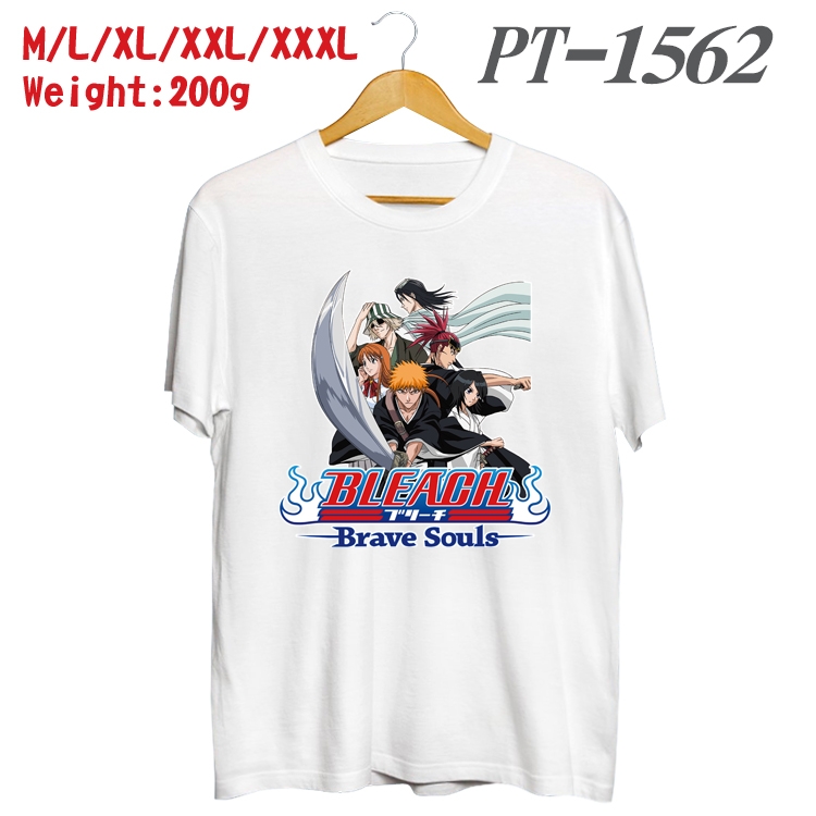 Bleach Anime Cotton Color Book Print Short Sleeve T-Shirt from M to 3XL PT1562