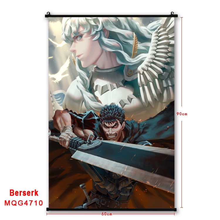 BERSERK Anime black Plastic rod Cloth painting Wall Scroll 60X90CM MQG-4710